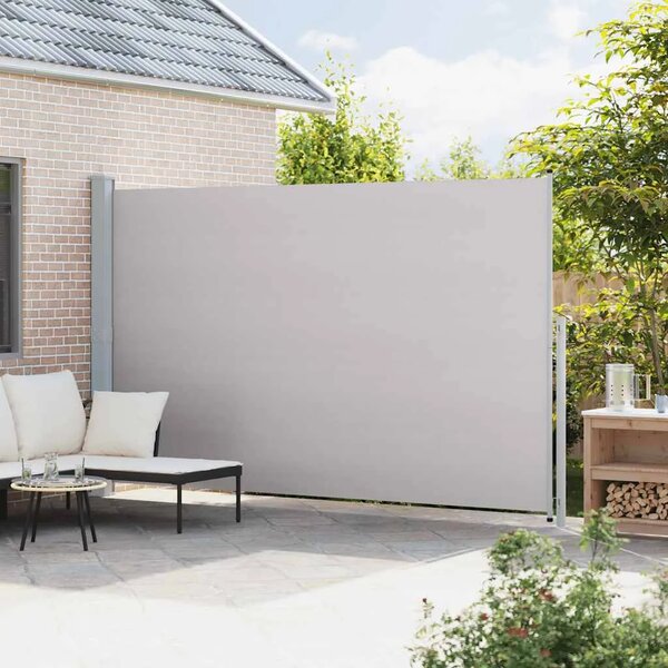 Uvlačiva bočna tenda za terasu 220 x 514 cm siva - Siva 220 x 500 cm 1 Siva