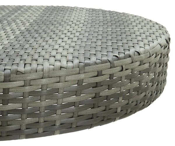 Vrtni stol sivi 75 5 x 106 cm od poliratana - Siva 75.5 x 106 cm 1 Siva