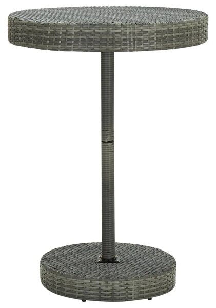 Vrtni stol sivi 75 5 x 106 cm od poliratana - Siva 75.5 x 106 cm 1 Siva