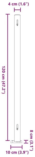 Uvlačiva bočna tenda za terasu 200 x 314 cm crna - Crna 200 x 300 cm 1 Crna
