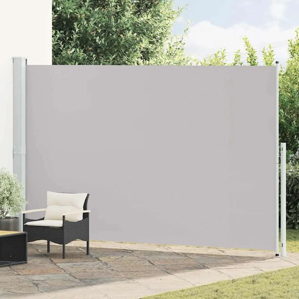 Uvlačiva bočna tenda za terasu 220 x 514 cm siva - Siva 220 x 500 cm 1 Siva
