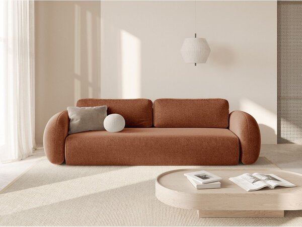 Ciglasta sklopiva/s prostorom za odlaganje sofa od šenila 262 cm Tonale – Cosmopolitan Design