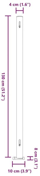 Uvlačiva bočna tenda za terasu 220 x 514 cm krem - Krema 220 x 500 cm 1 Krema