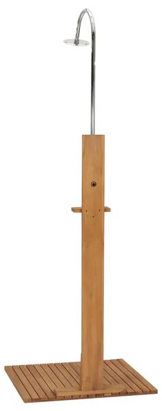 Vrtni tuš 75 x 75 x 210 cm od masivne tikovine