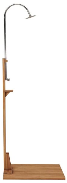 Vrtni tuš 75 x 75 x 210 cm od masivne tikovine