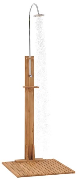 Vrtni tuš 75 x 75 x 210 cm od masivne tikovine