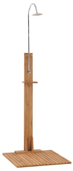 Vrtni tuš 75 x 75 x 210 cm od masivne tikovine