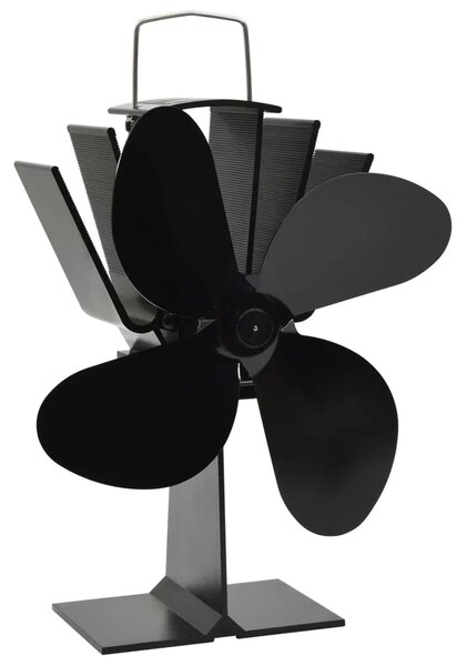 Ventilator za peć na toplinski pogon s 4 lopatice crni - 18 x 11 5 x 21 5 cm (4 lopatice) 18 x 11 5 x 21 5 cm (4 lopatice)