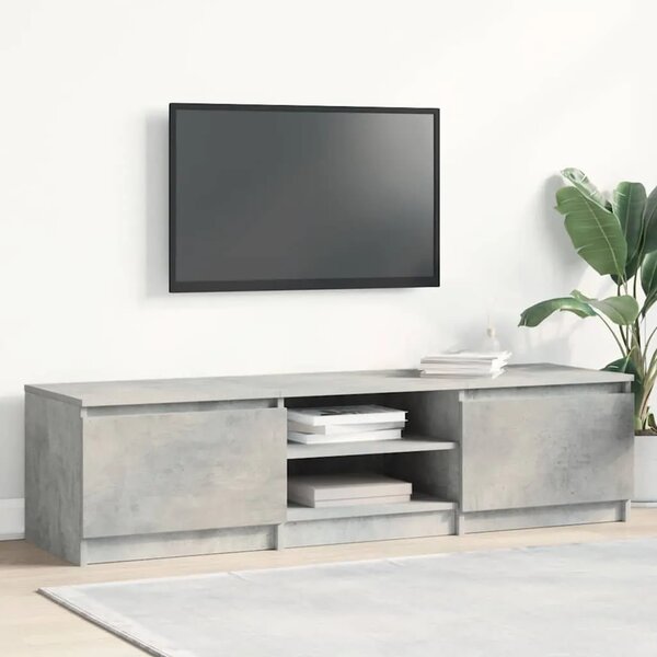 TV ormarić boja betona 140 x 40 x 35 5 cm konstruirano drvo - Beton siva 1 Beton siva