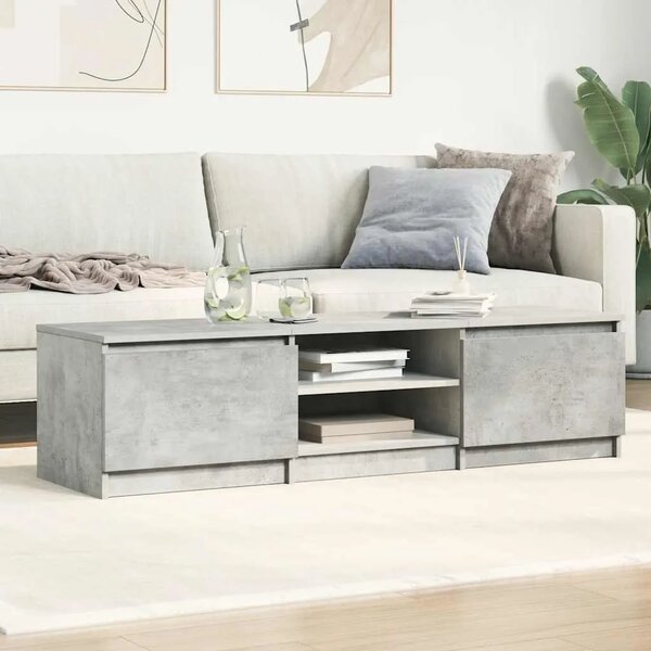 TV ormarić boja betona 140 x 40 x 35 5 cm konstruirano drvo - Beton siva 1 Beton siva