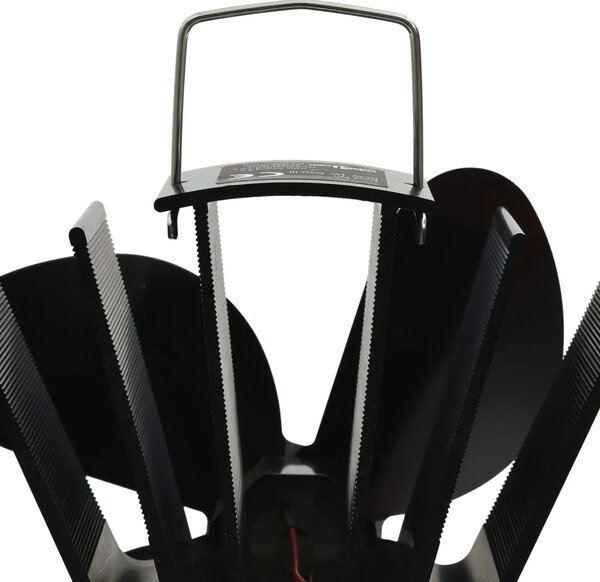 Ventilator za peć na toplinski pogon s 4 lopatice crni - 18 x 11 5 x 21 5 cm (4 lopatice) 18 x 11 5 x 21 5 cm (4 lopatice)