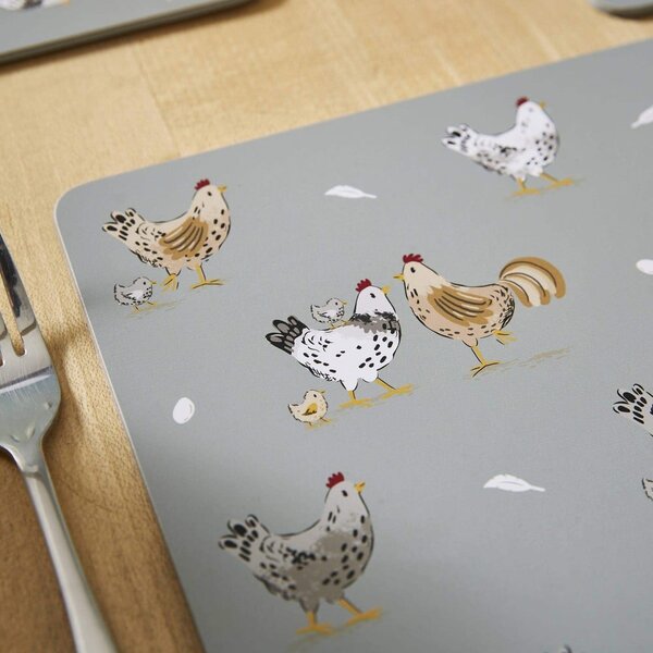 Pluteni podmetač 4 kom 21x29 cm Hen House – Cooksmart ®
