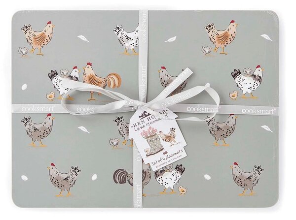 Pluteni podmetač 4 kom 21x29 cm Hen House – Cooksmart ®