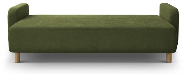 Zelena sklopiva/s prostorom za odlaganje sofa 231 cm Elen – Micadoni