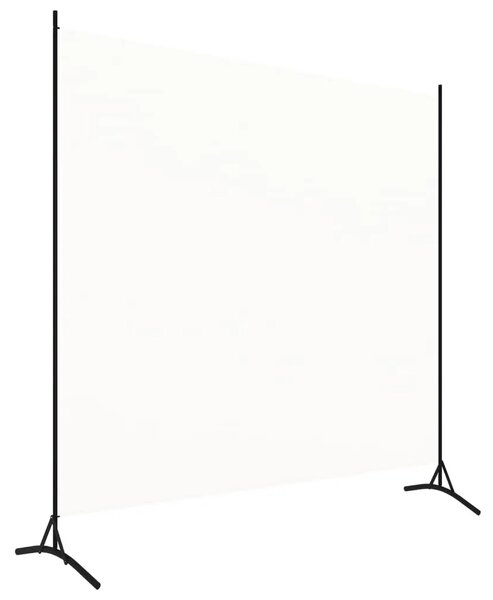 Paravan - Sobna pregrada bijela 175 x 180 cm od tkanine - Bijela 175 x 180 cm 1 1