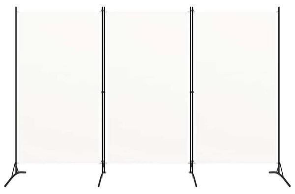 Paravan - Sobna pregrada s 3 panela bijela 260 x 180 cm od tkanine - Bijela 260 x 180 cm 1 1