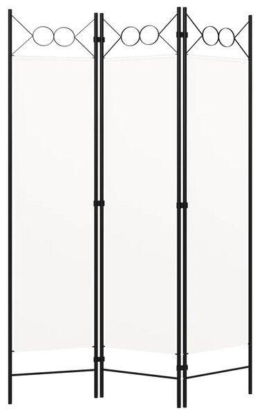 Paravan - Sobna pregrada s 3 panela bijela 120 x 180 cm - Bijela 3 1 Bijela