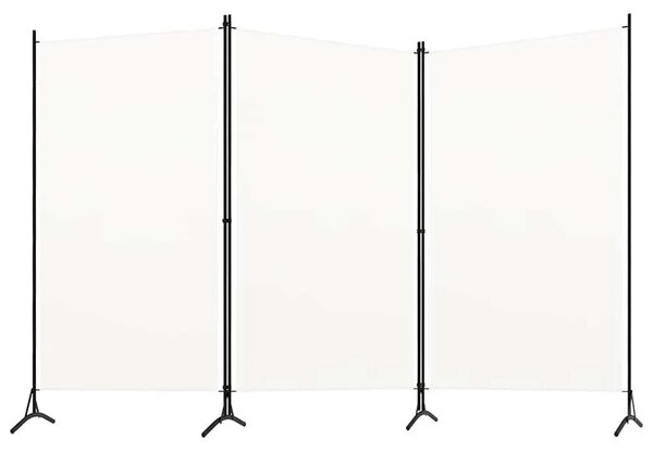 Paravan - Sobna pregrada s 3 panela bijela 260 x 180 cm od tkanine - Bijela 260 x 180 cm 1 1