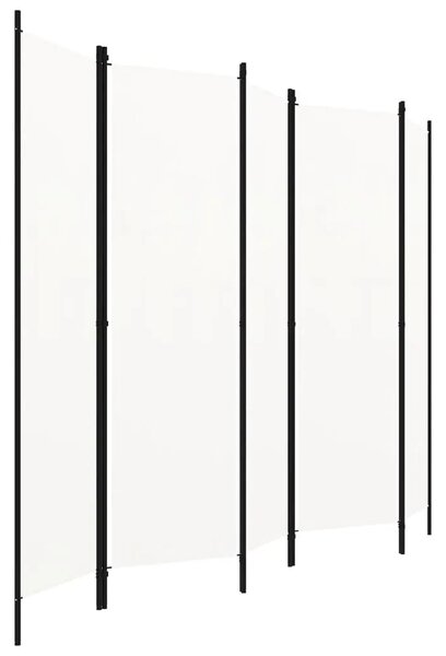 Paravan - Sobna pregrada s 5 panela bijela 250 x 180 cm - Bijela 5 1 Bijela