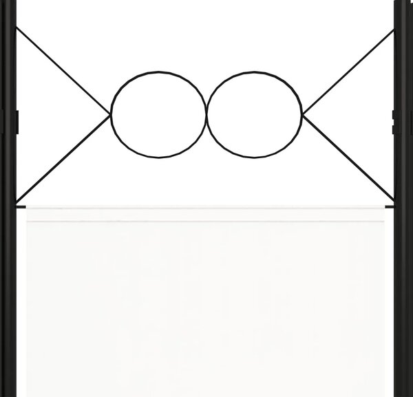 Paravan - Sobna pregrada s 3 panela bijela 120 x 180 cm - Bijela 3 1 Bijela