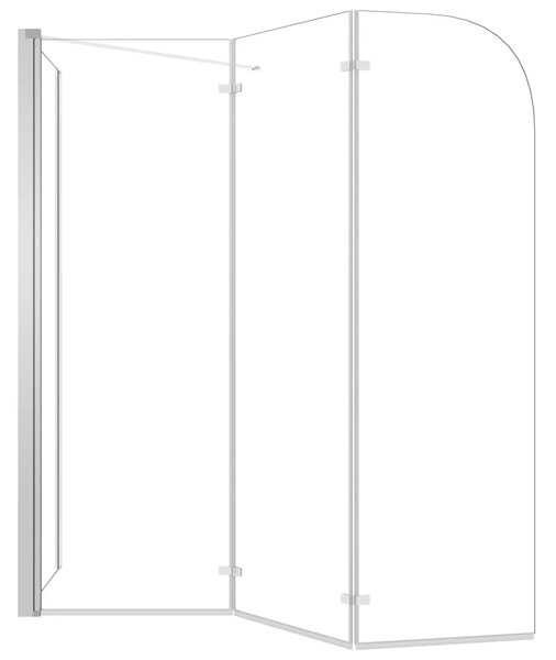 Tuš kabina od kaljenog stakla 120 x 69 x 130 cm prozirna