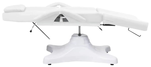 Masažni stol bijeli 180 x 62 x (86 5 - 118) cm - Bijela Bijela