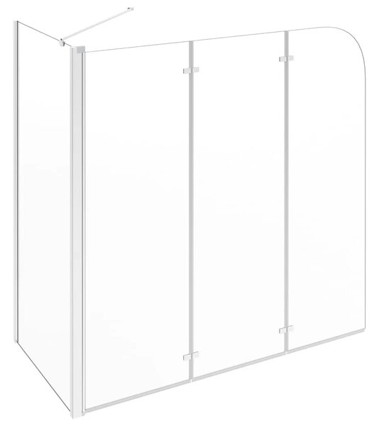 Tuš kabina od kaljenog stakla 120 x 69 x 130 cm prozirna