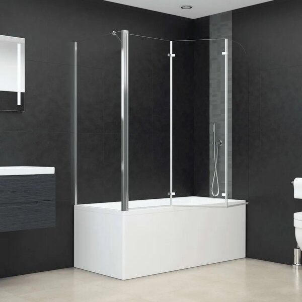 Tuš kabina od kaljenog stakla 120 x 69 x 130 cm prozirna
