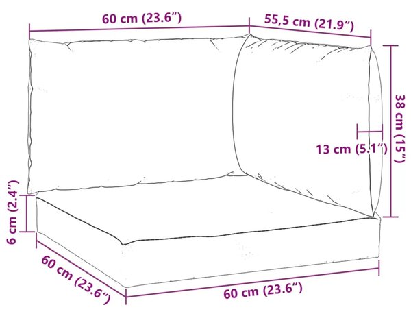 Jastuci za sofu od paleta 3 kom crvena boja vina od tkanine - boja crnog vina 1 kutna sofa Boja crnog vina