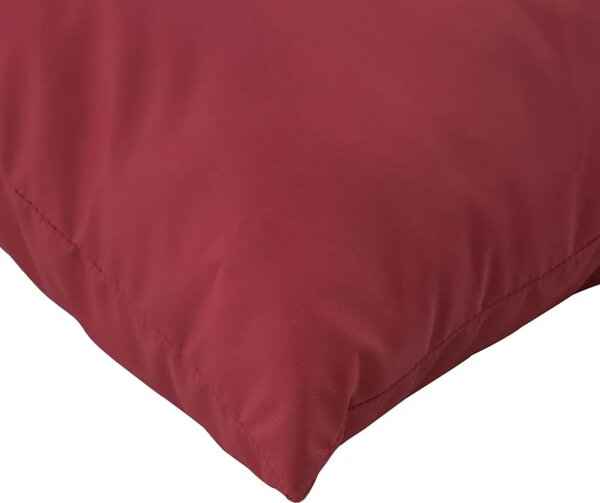 Jastuci za sofu od paleta 3 kom crvena boja vina od tkanine - boja crnog vina 1 kutna sofa Boja crnog vina