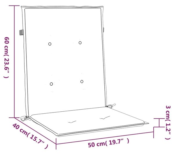 Jastuci za vrtne stolice 2 kom antracit od tkanine Oxford - Antracit 100 x 50 x 3 cm 2 Antracit