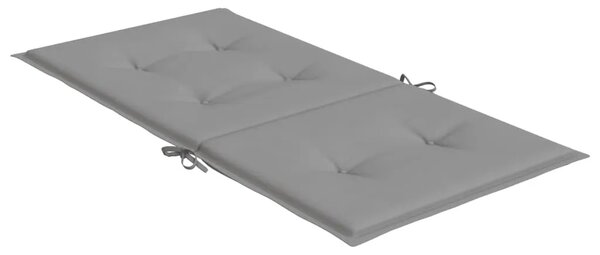 Jastuci za vrtne stolice 6 kom sivi od tkanine Oxford - Siva 100 x 50 x 3 cm 6 Siva