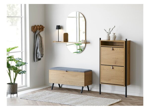 Škrinja u dekoru hrasta u prirodnoj boji 92x48x33 cm Barco – House Nordic