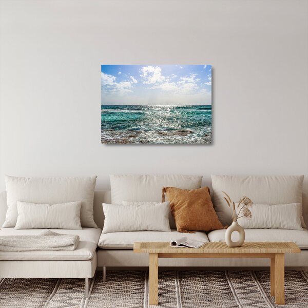 Staklena slika površine mora (70x50 cm)