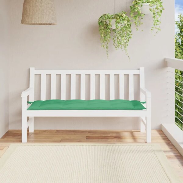 Jastuk za vrtnu klupu zeleni 150 x 50 x 7 cm od tkanine Oxford - Zelena 150 x 50 x 7 cm 1 Zelena