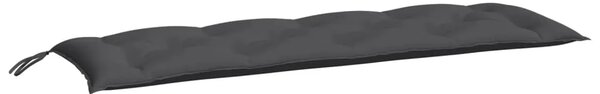 Jastuk za vrtnu klupu antracit 150 x 50 x 7 cm tkanina Oxford - Antracit 150 x 50 x 7 cm 1 Antracit