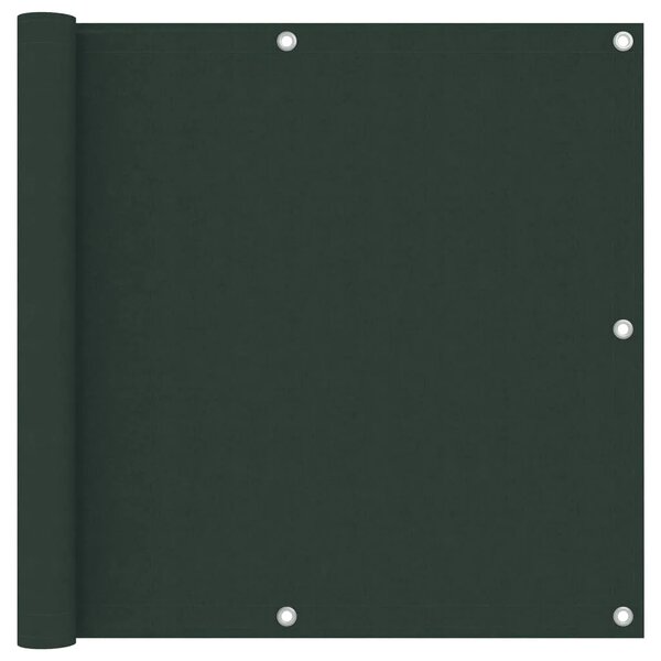 Balkonski zastor tamnozeleni 90 x 300 cm od tkanine Oxford - Tamnozelena 90 x 300 cm 1 Tamnozelena