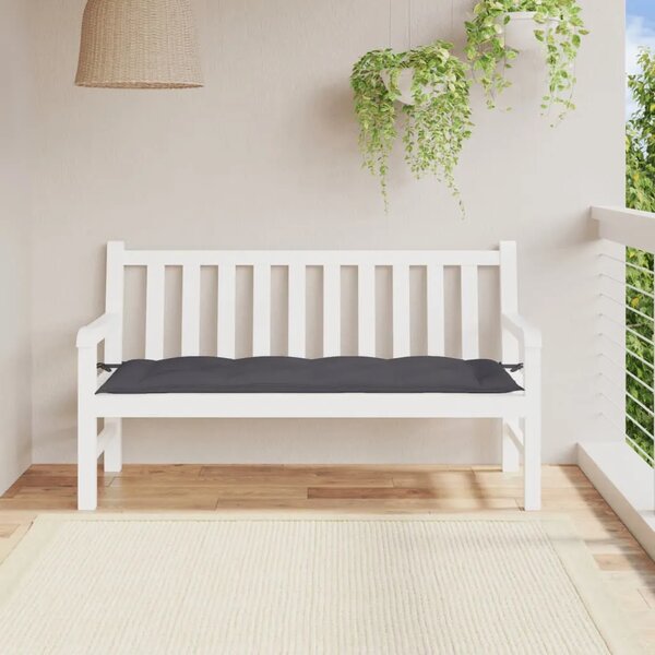 Jastuk za vrtnu klupu antracit 150 x 50 x 7 cm tkanina Oxford - Antracit 150 x 50 x 7 cm 1 Antracit