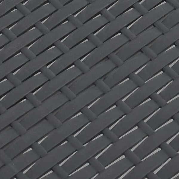 Vrtni stol antracit 58 x 58 x 41 cm PP ratan