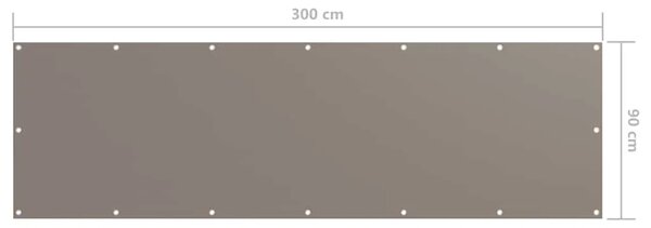 Balkonski zastor smeđe-sivi 90 x 300 cm od tkanine Oxford - Sivo-smeđa 90 x 300 cm 1 Sivo-smeđa