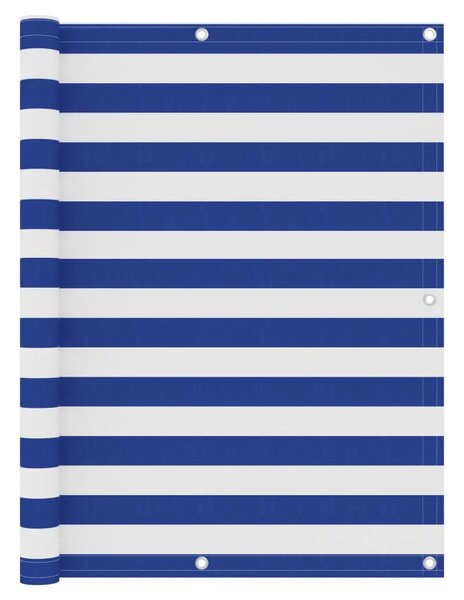 Balkonski zastor bijelo-plavi 120 x 300 cm od tkanine Oxford - Bijela i plava 120 x 300 cm 1 Bijela i plava