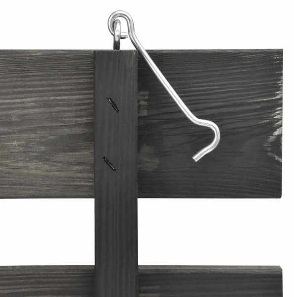 Spremište za kante za smeće 210x75x121 cm obojena borovina - 3 kante 1 3 kante