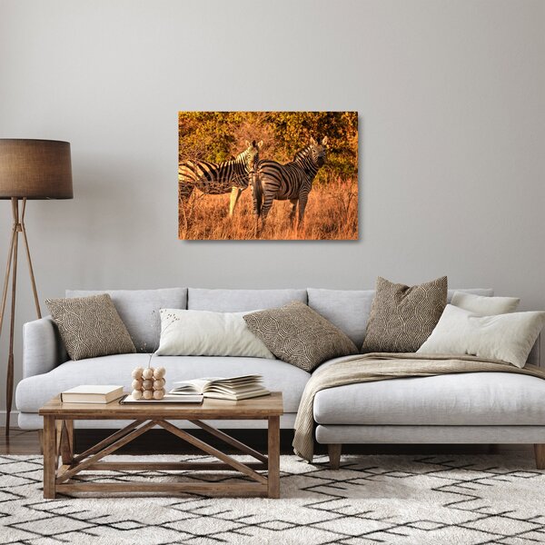 Staklena slika zebri (70x50 cm)