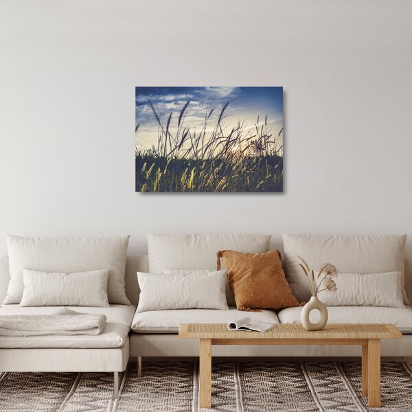 Staklena slika livadskog cvijeća (70x50 cm)