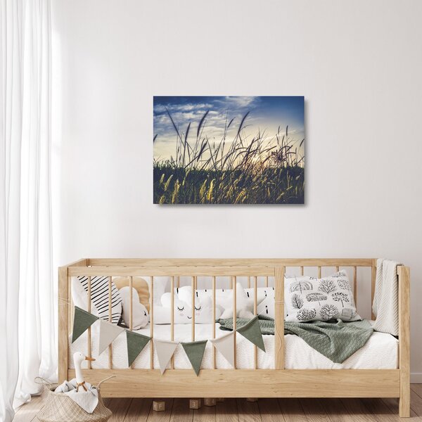Staklena slika livadskog cvijeća (70x50 cm)