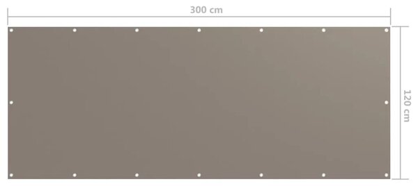 Balkonski zastor smeđe-sivi 120 x 300 cm od tkanine Oxford - Sivo-smeđa 120 x 300 cm 1 Sivo-smeđa