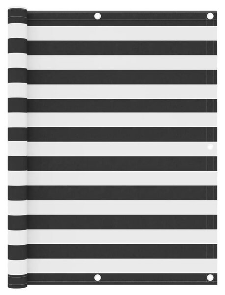 Balkonski zastor antracit i bijeli 120x500 cm od tkanine Oxford - Antracit i bijela 120 x 500 cm 1 Antracit i bijela