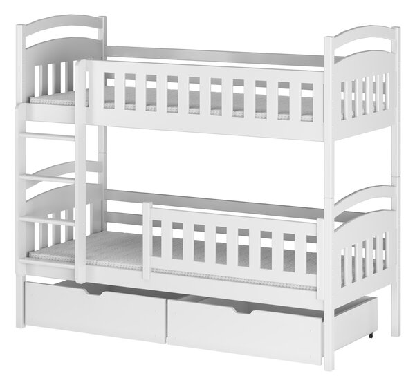 Zondo Dječji krevet 90 x 190 cm Irwin (s podnicom i prostorom za odlaganje) (bijela). 1013474
