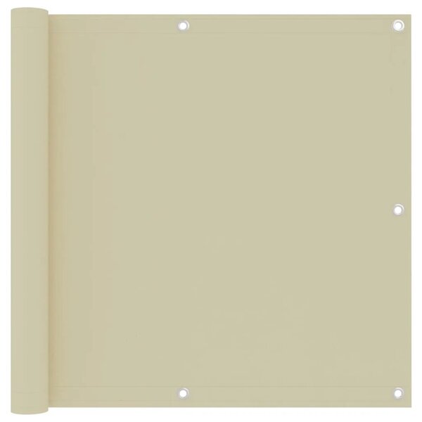 Balkonski zastor krem 90 x 500 cm od tkanine Oxford - Krema 90 x 500 cm 1 Krema