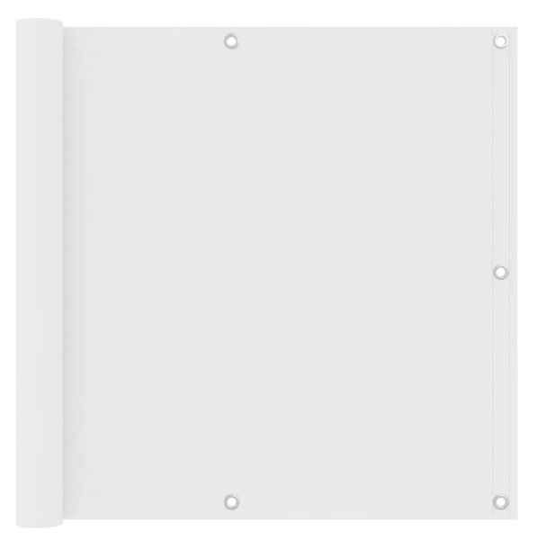 Balkonski zastor bijeli 90 x 500 cm od tkanine Oxford - Bijela 90 x 500 cm 1 Bijela